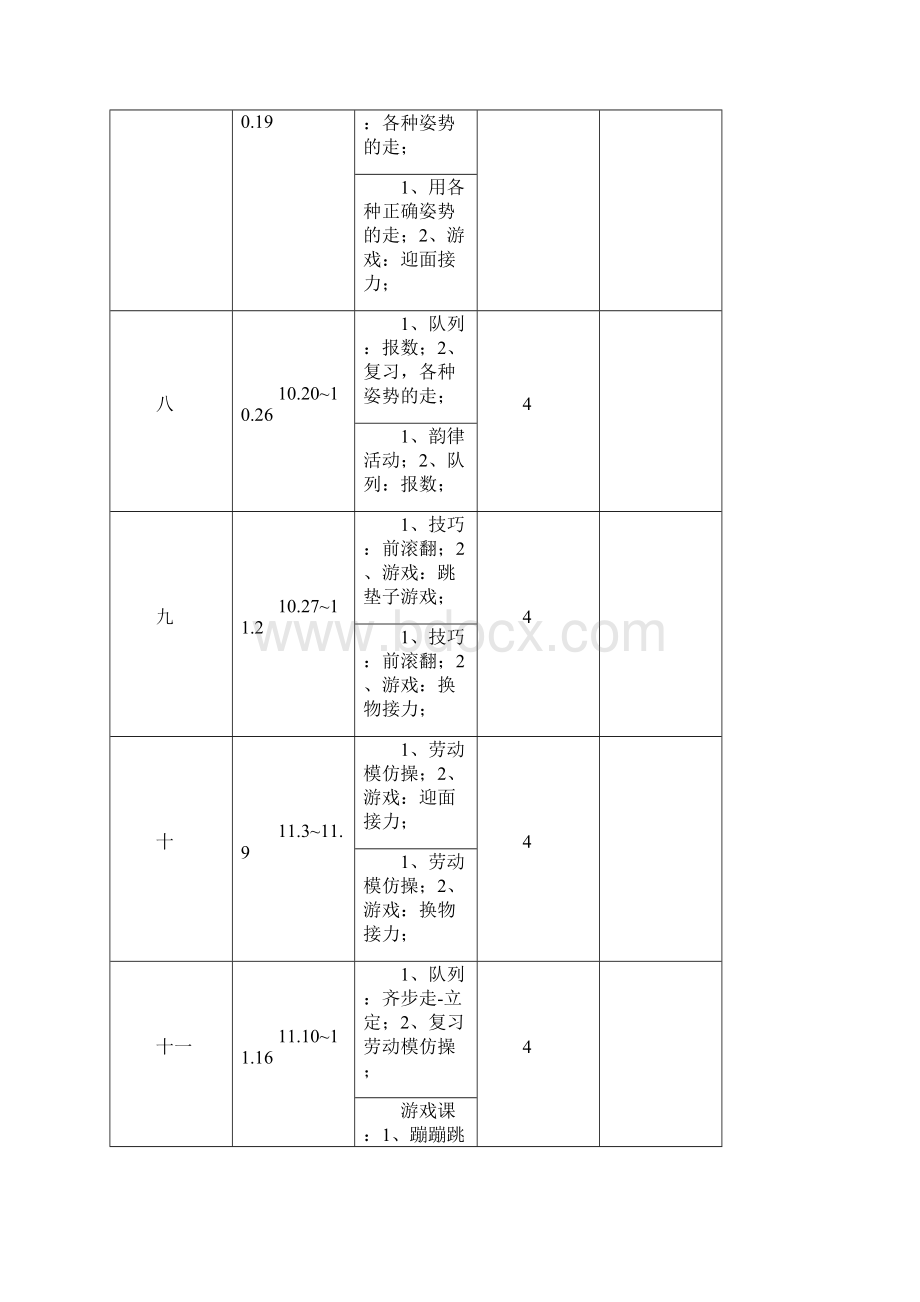 小学一年级上册体育教案.docx_第3页