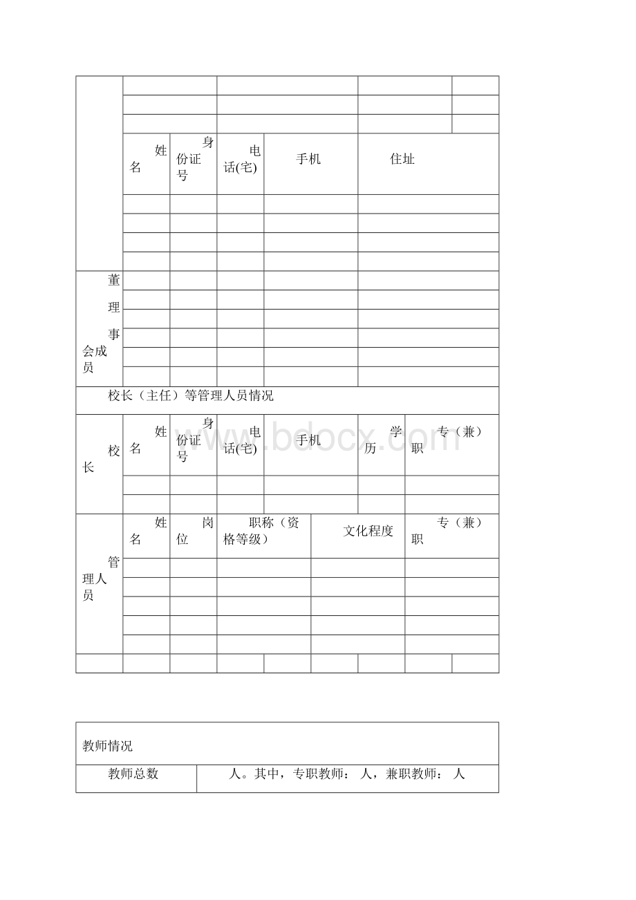 湖南民办职业培训机构设立审批表Word格式.docx_第3页