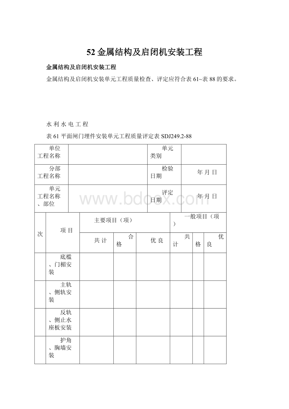 52金属结构及启闭机安装工程.docx_第1页