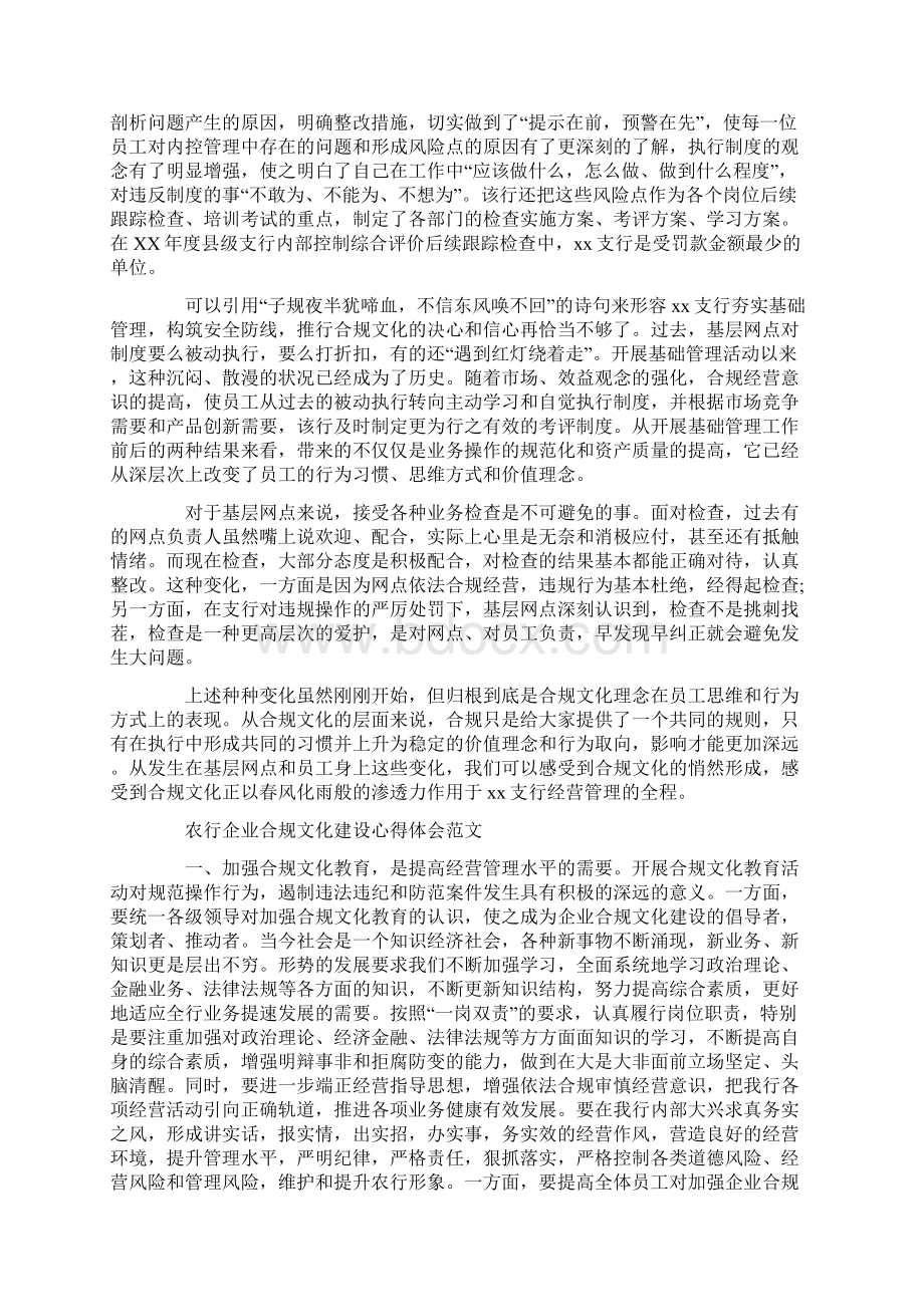 合规经理合规回头看心得体会实用word文档 14页.docx_第2页