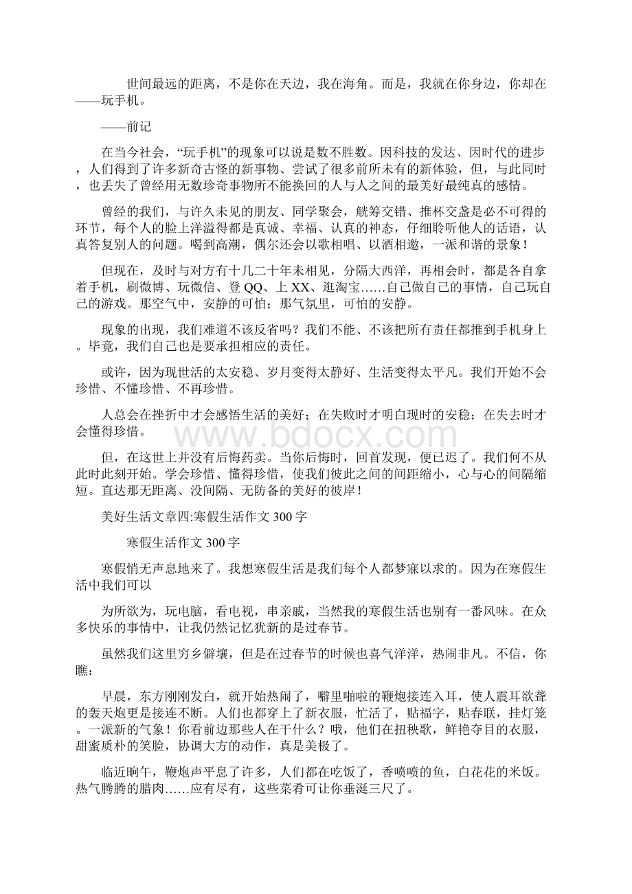 美好生活文章5篇共15页.docx_第2页