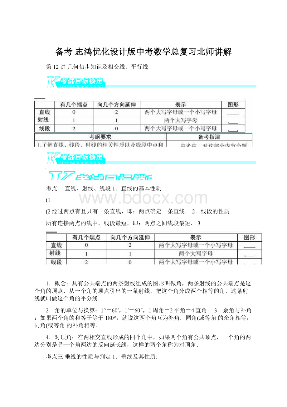 备考 志鸿优化设计版中考数学总复习北师讲解.docx