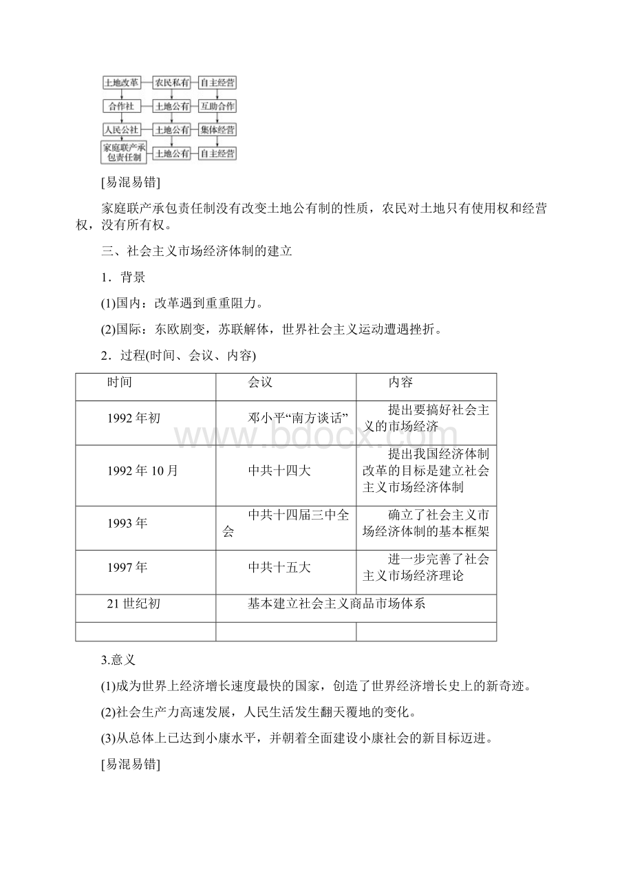 度高中历史 第四单元 第12课 从计划经济到市场经济学案 新人教版必修2.docx_第3页