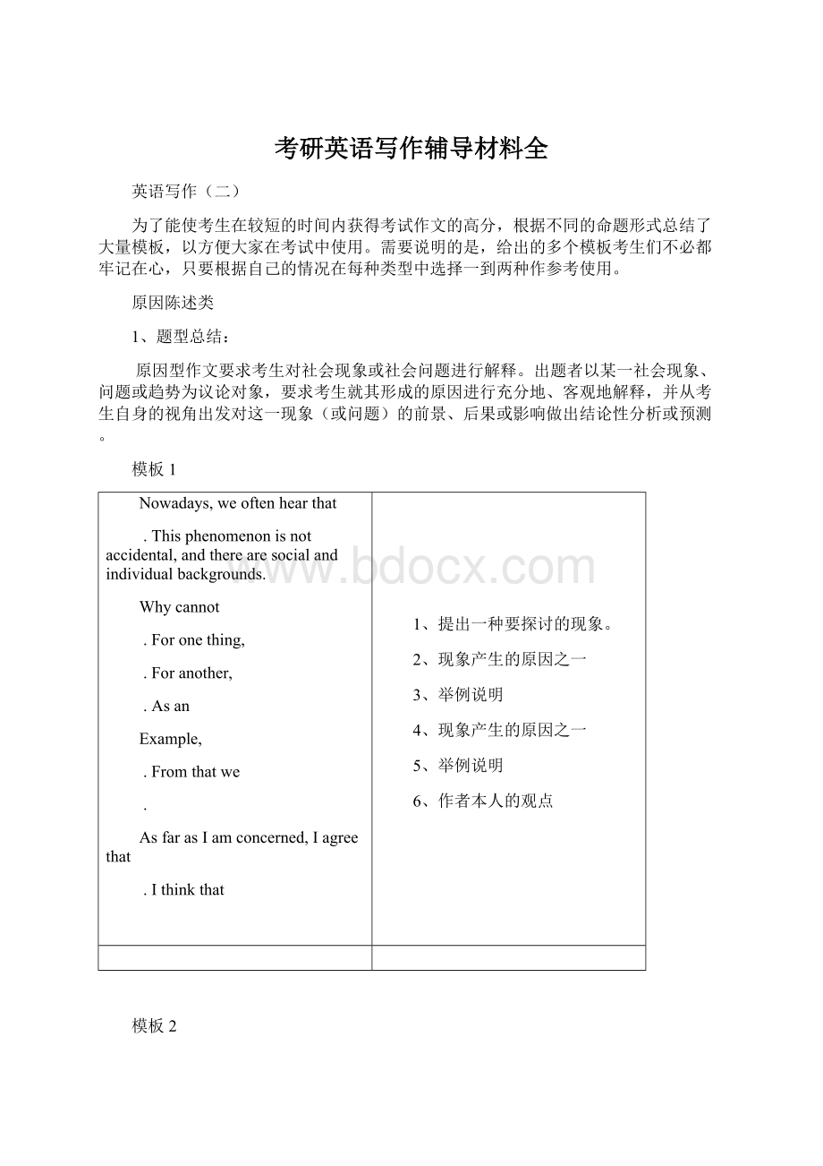 考研英语写作辅导材料全.docx