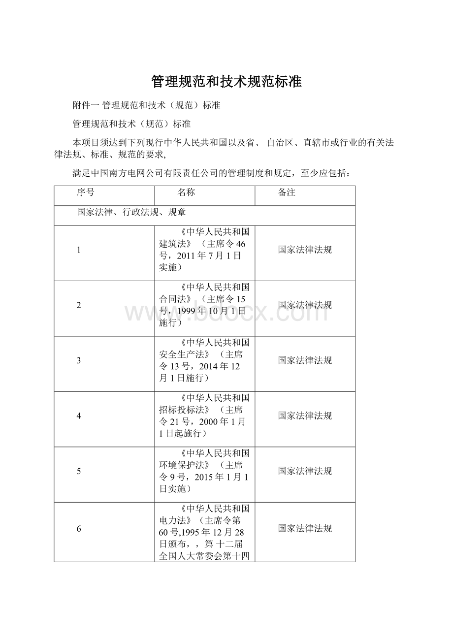 管理规范和技术规范标准Word文档下载推荐.docx_第1页