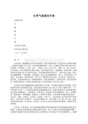 红枣气象服务手册Word下载.docx