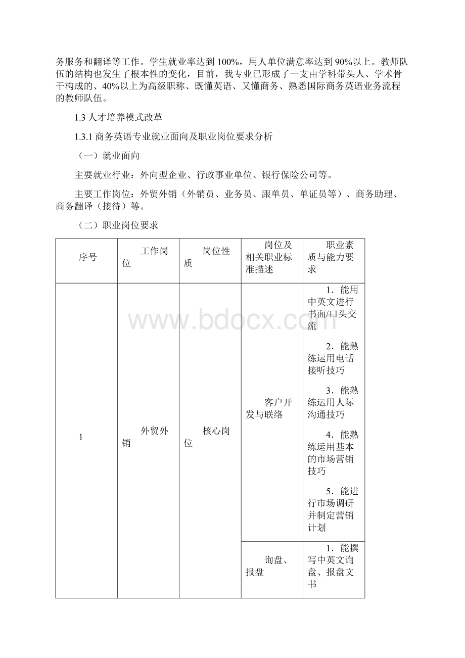 商务英语专业剖析报告.docx_第3页