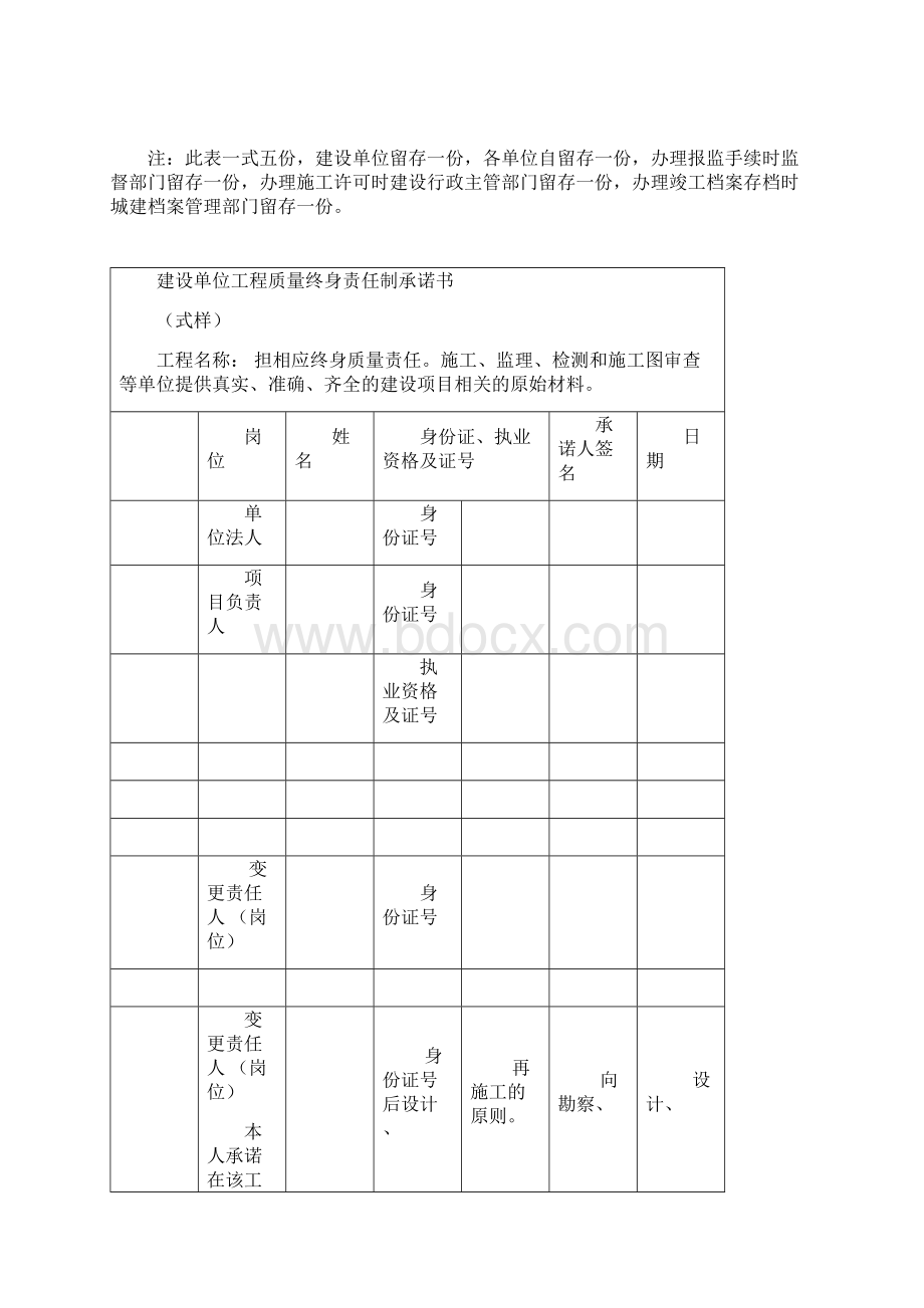 六方责任主体工程质量终身责任制承诺书讲解学习Word文档格式.docx_第2页