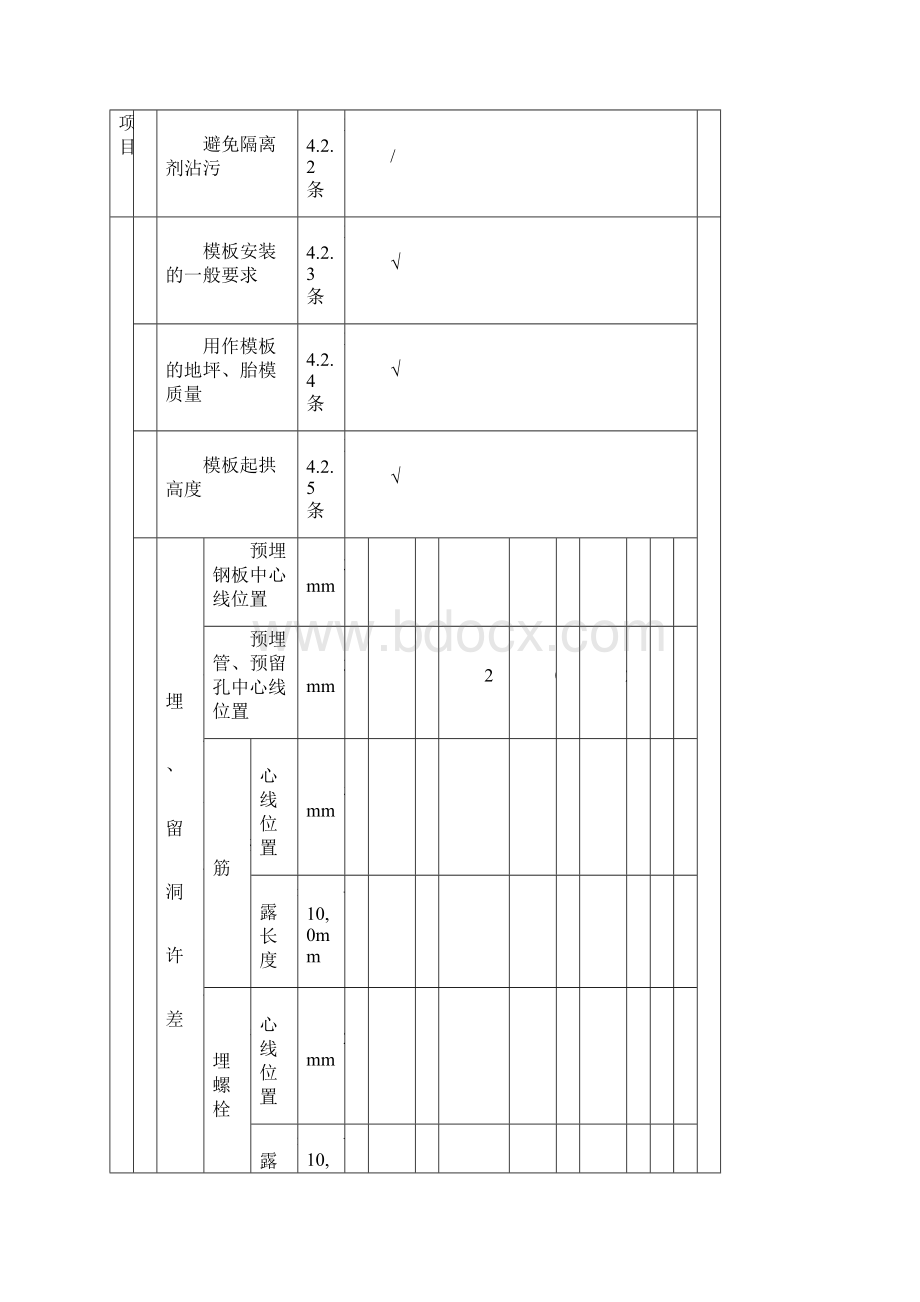 模板安装检验批Word文档格式.docx_第2页