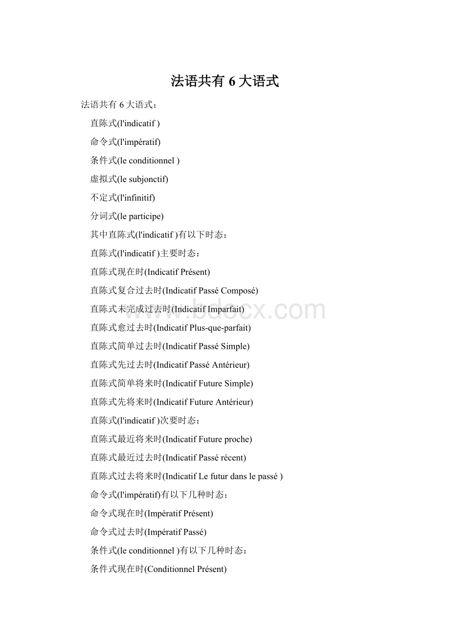 法语共有6大语式.docx_第1页