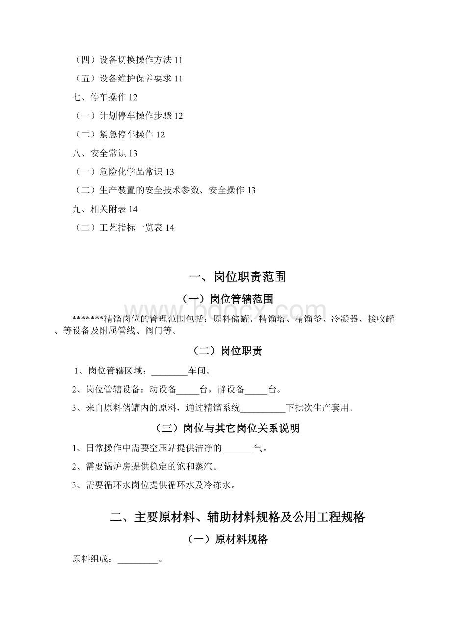 精馏岗位操作规程模板文档格式.docx_第2页