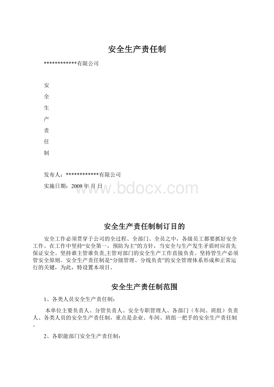 安全生产责任制.docx_第1页