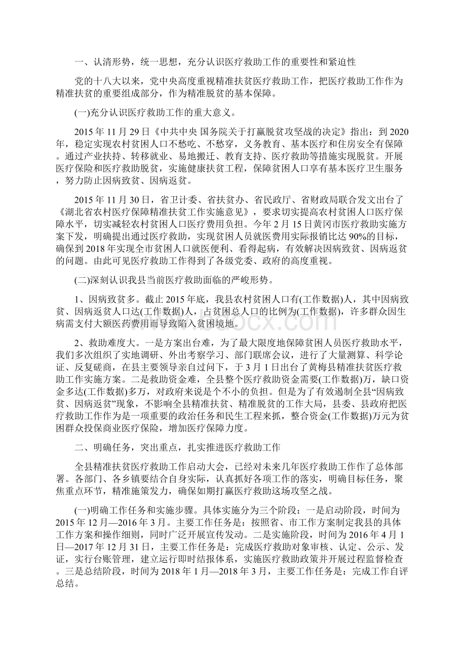 医疗精准扶贫汇报Word下载.docx_第3页