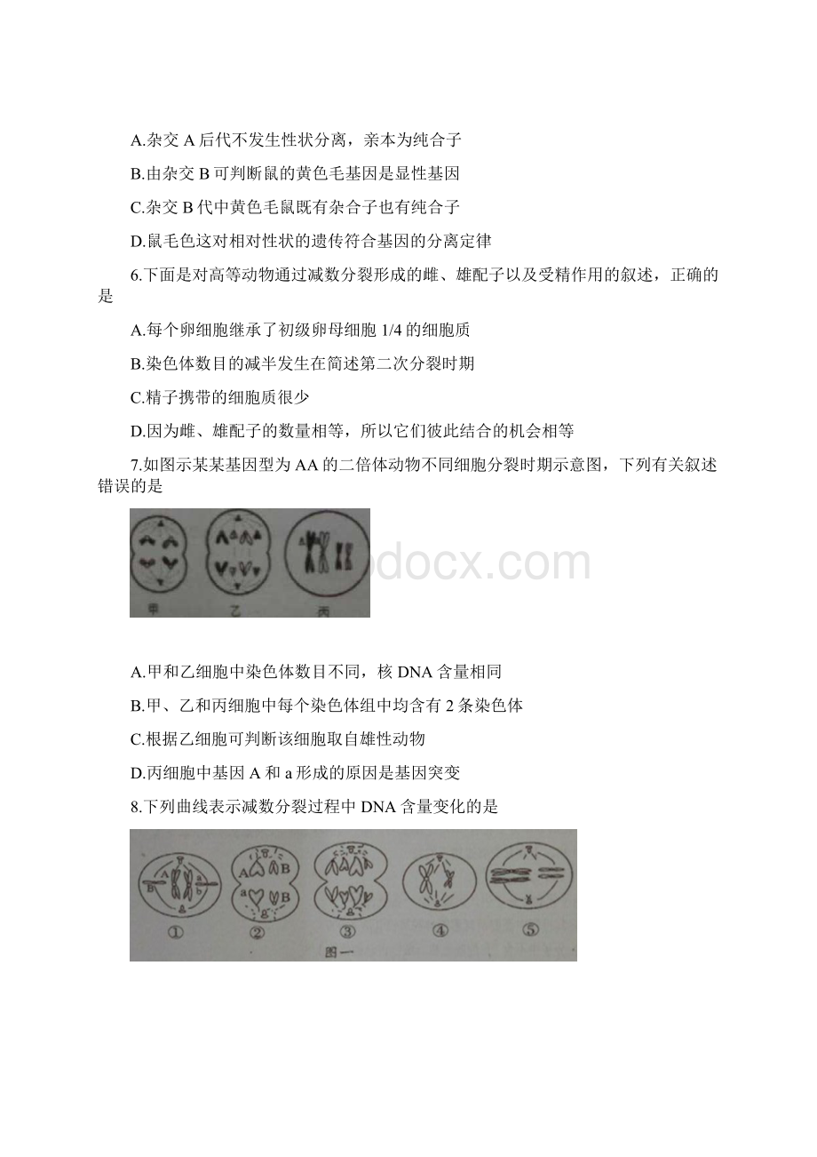 江苏天一中学高一下学期期末考试生物试题强化班含答案.docx_第2页