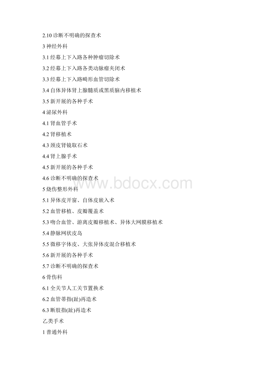 各类外科手术分类Word格式文档下载.docx_第2页