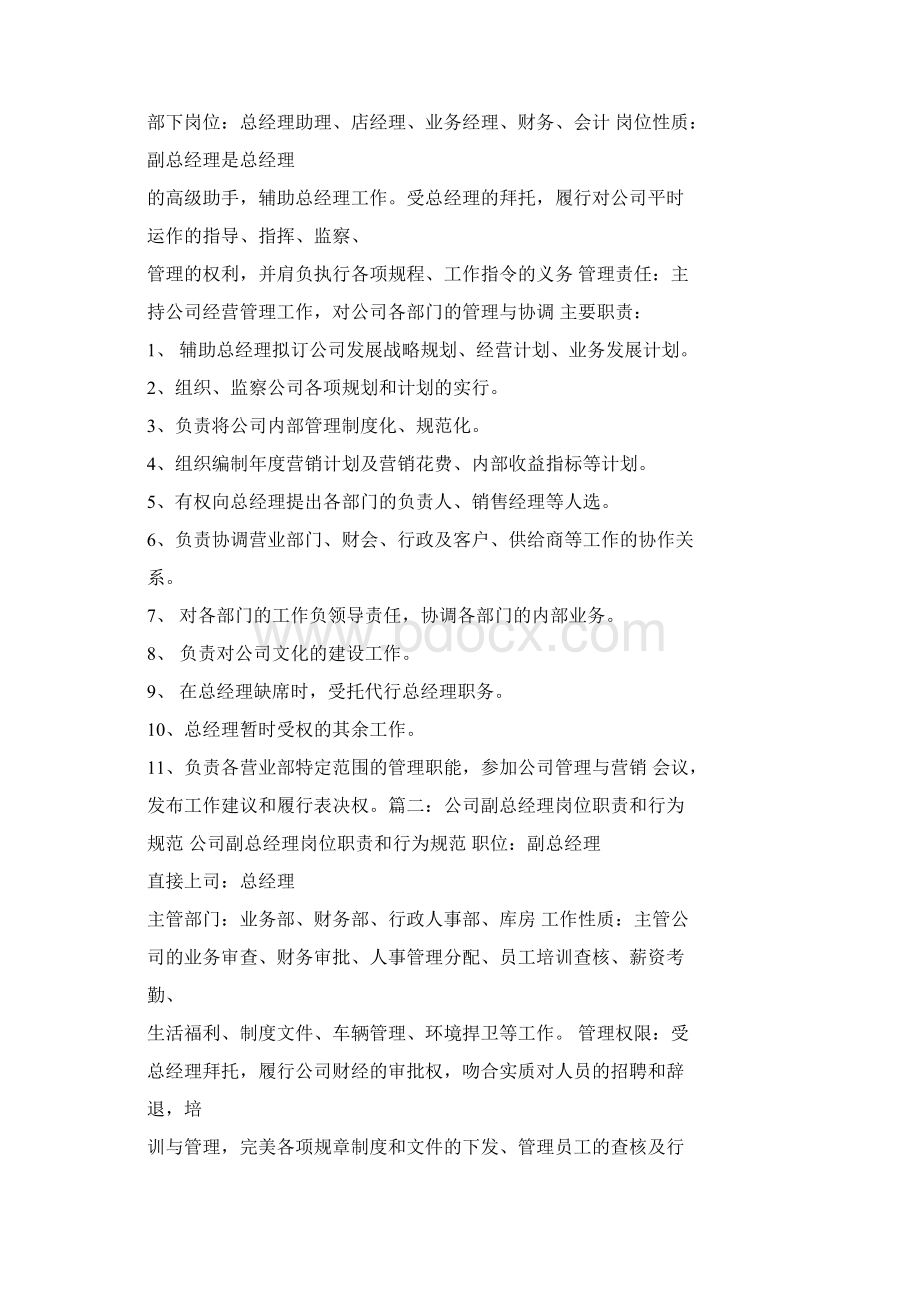 高级副总裁岗位职责.docx_第3页