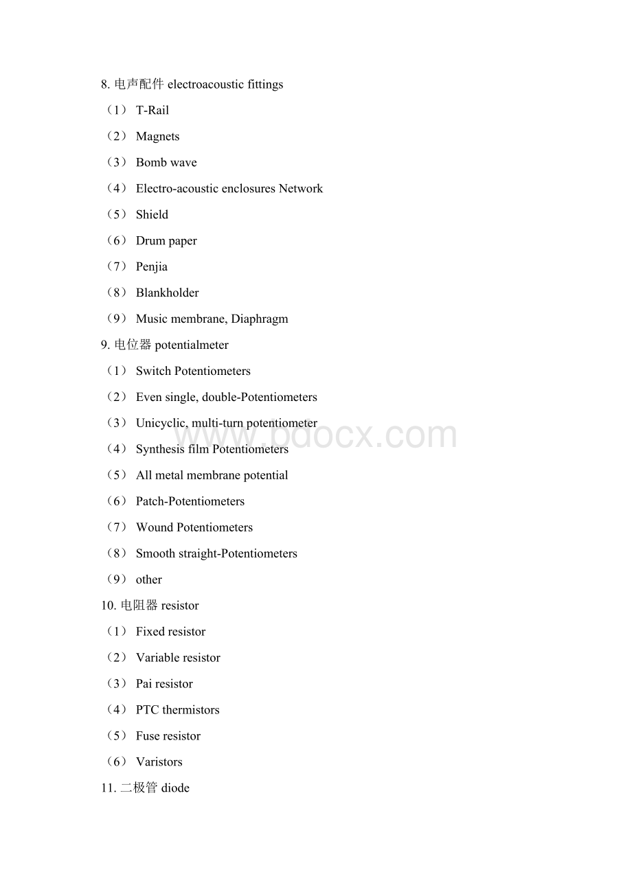 电子元件中英文对照完整版文档格式.docx_第3页