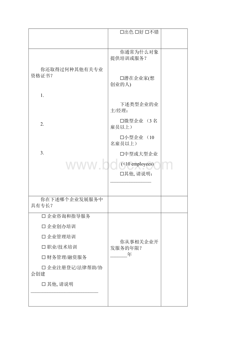 创业培训SIYB讲师培训班申请表教学提纲.docx_第2页