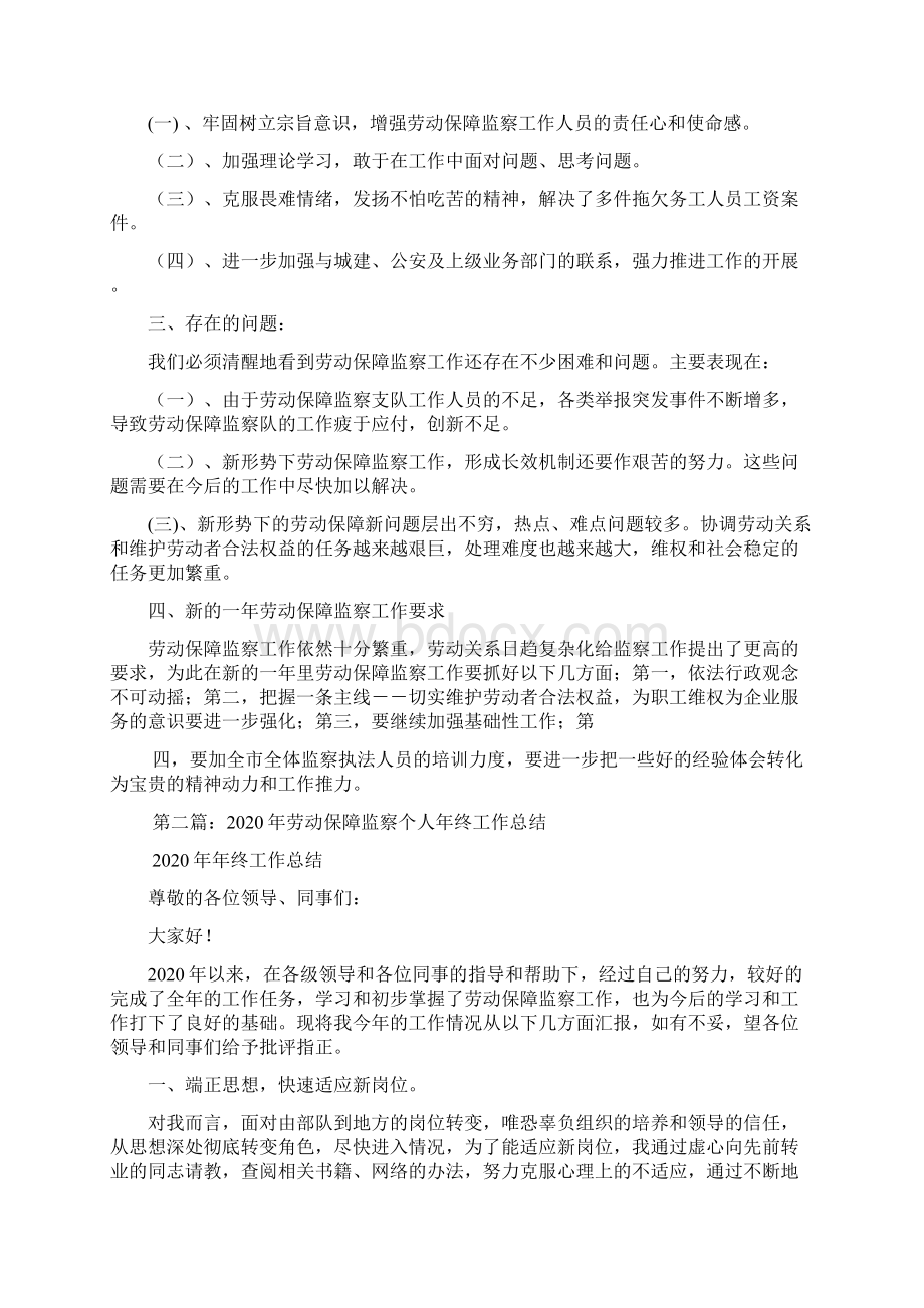 最新劳动监察个人总结精选多篇.docx_第3页