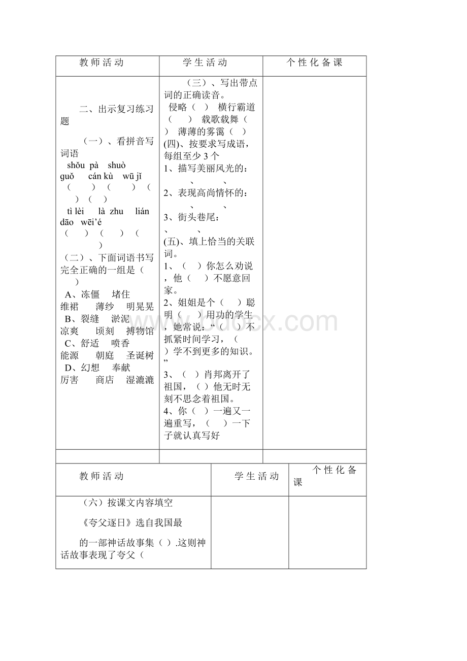 六年级下语文复习备课.docx_第2页