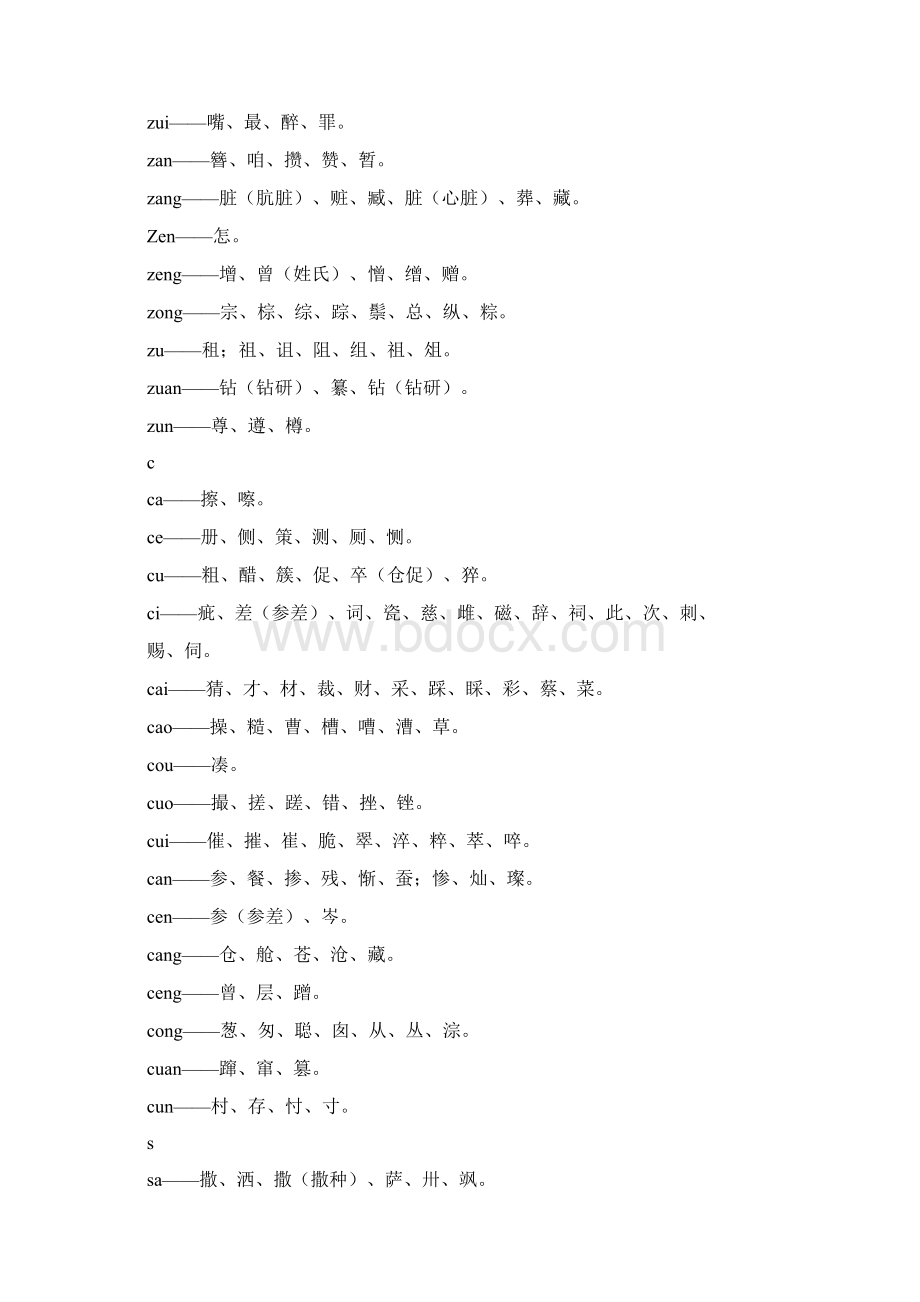 普通话平翘舌练习册.docx_第3页