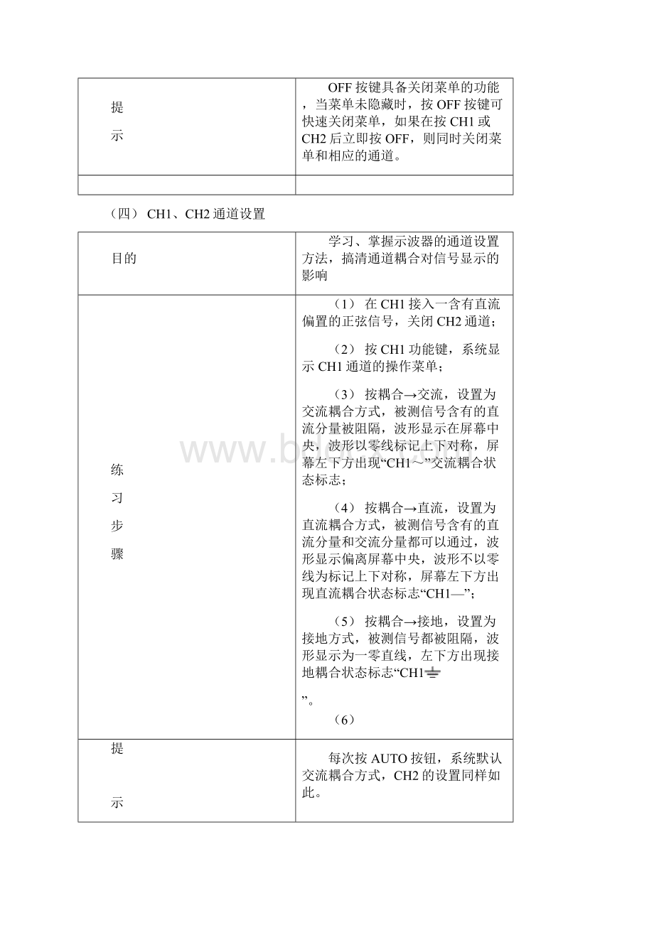 数字示波器的使用练习Word下载.docx_第3页