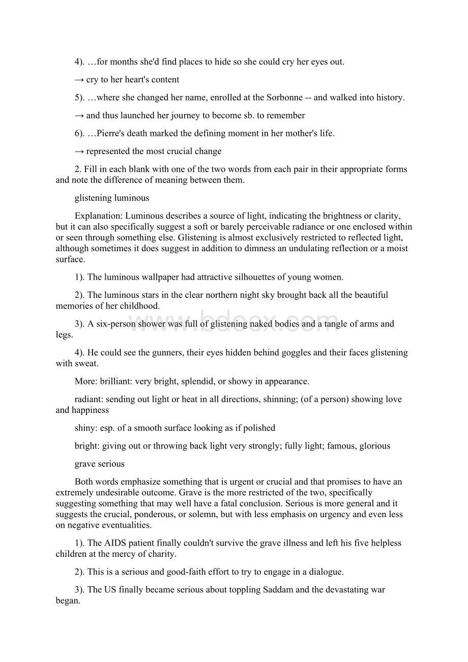 最新综合英语5Unit 5练习答案.docx_第3页