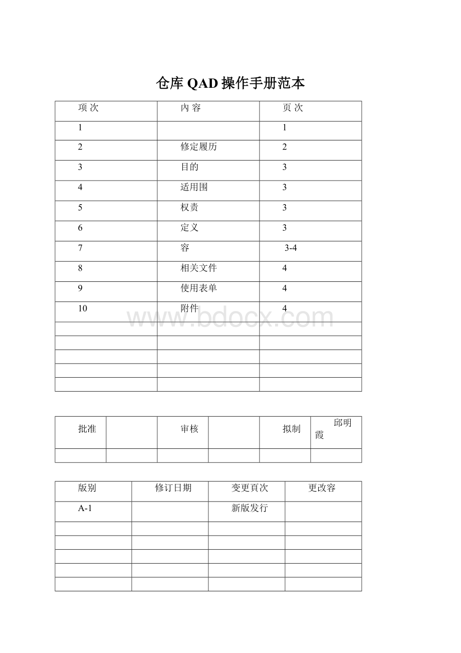 仓库QAD操作手册范本Word下载.docx_第1页