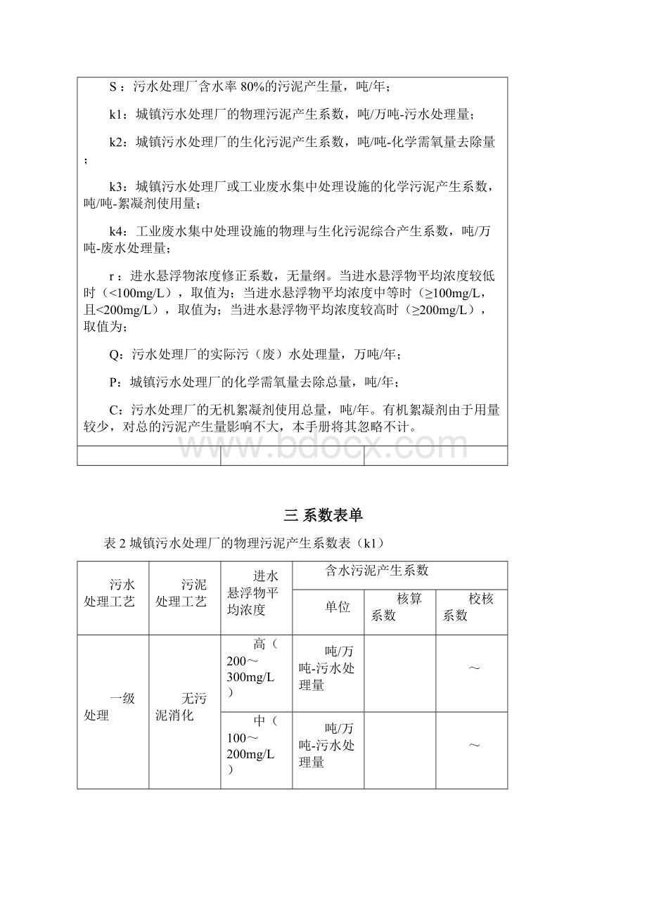 集中式污水处理厂污泥产生系数使用手册.docx_第2页