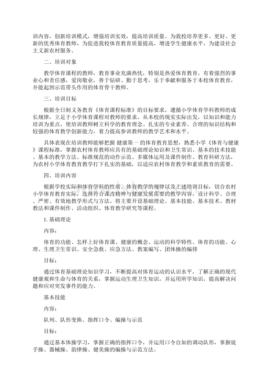 体育教师培训实施方案.docx_第3页