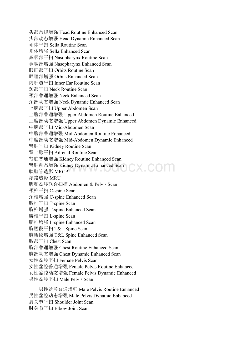 医学影像常见英语词汇Word文件下载.docx_第3页