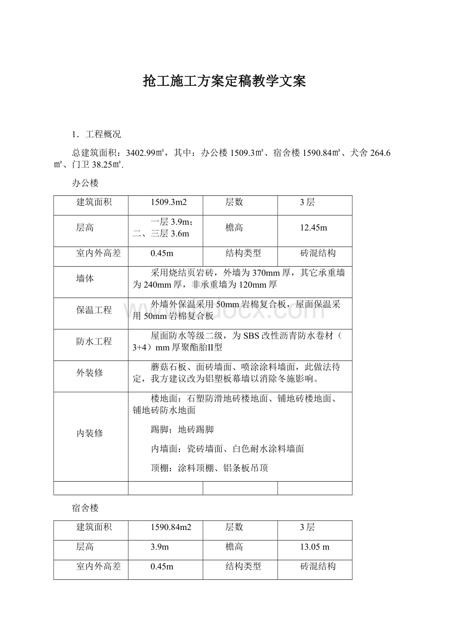 抢工施工方案定稿教学文案Word文档下载推荐.docx_第1页