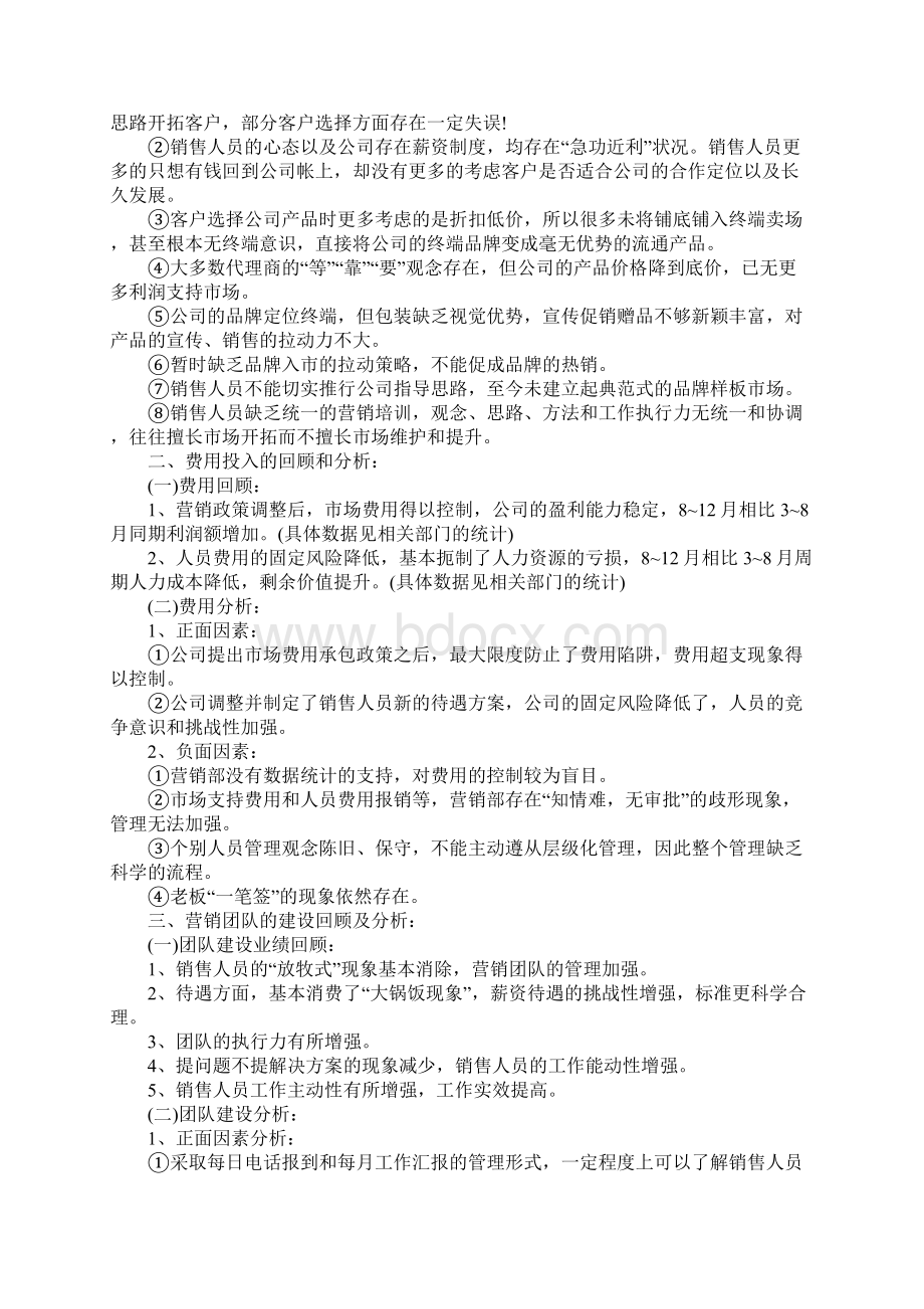 营销总监工作总结及工作计划最新版Word格式.docx_第2页