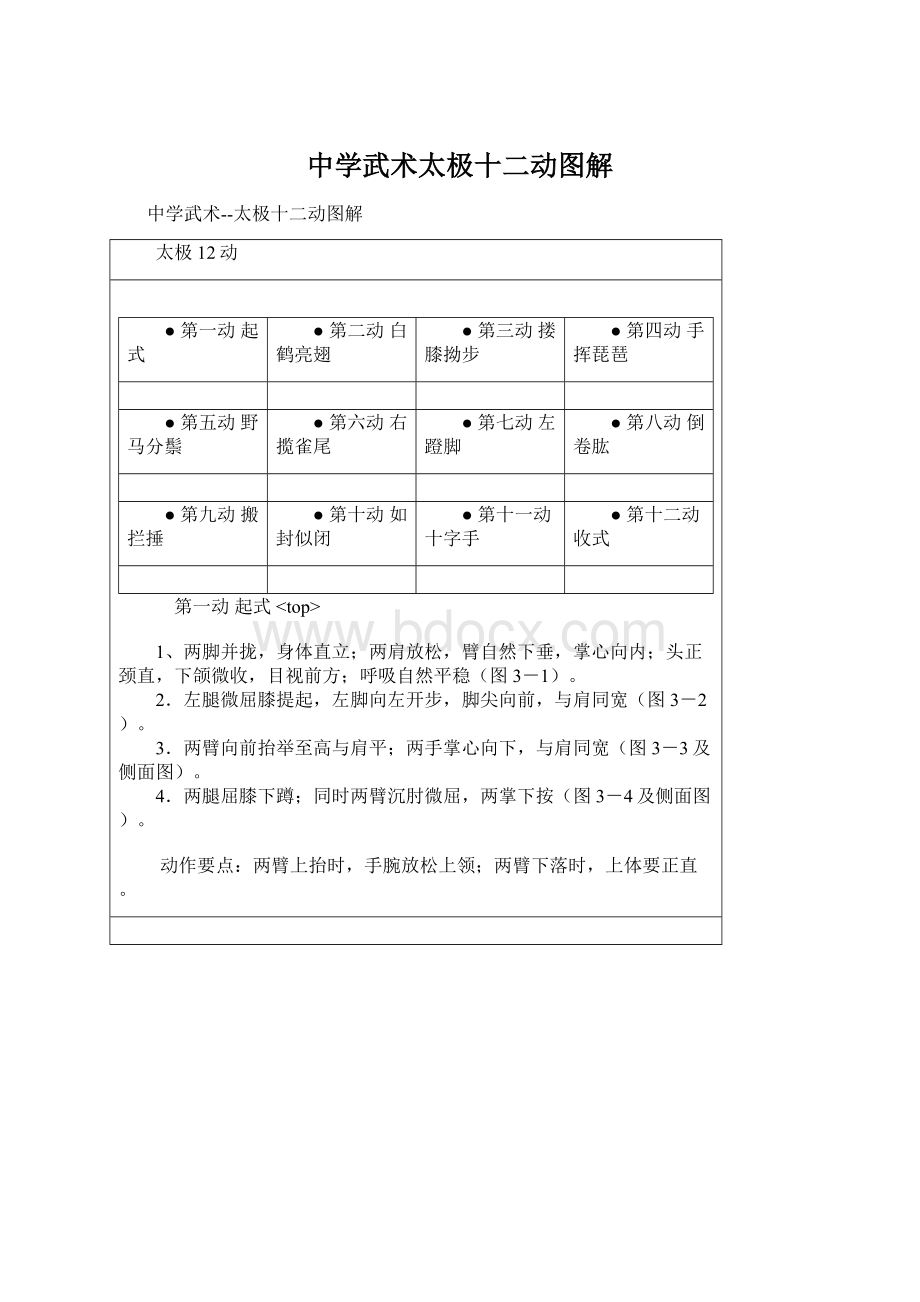 中学武术太极十二动图解.docx_第1页