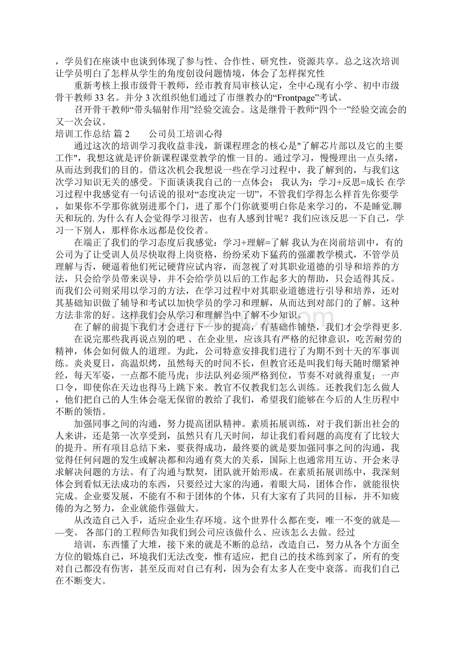 培训工作总结.docx_第2页