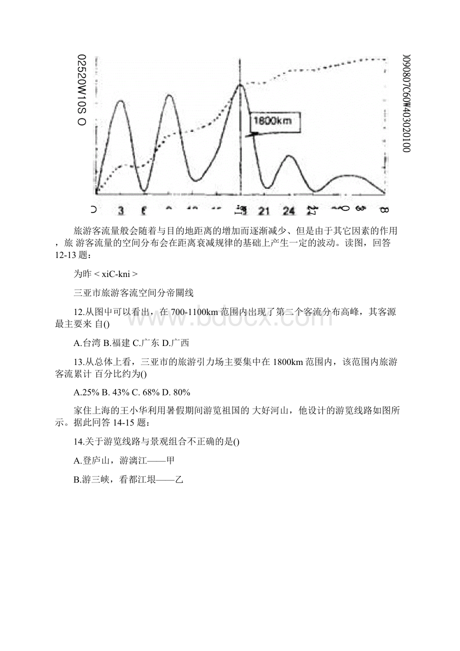 高二文科地理期中试题docxWord下载.docx_第3页