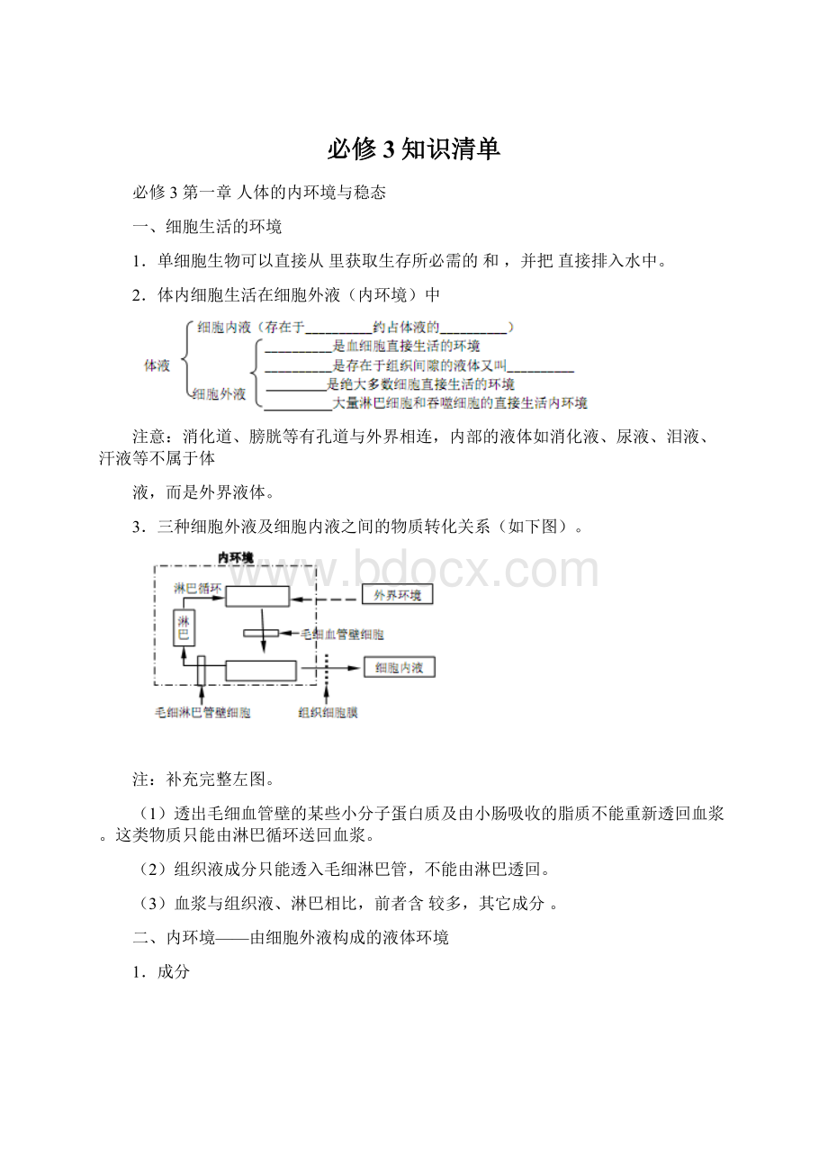 必修3知识清单Word格式.docx_第1页