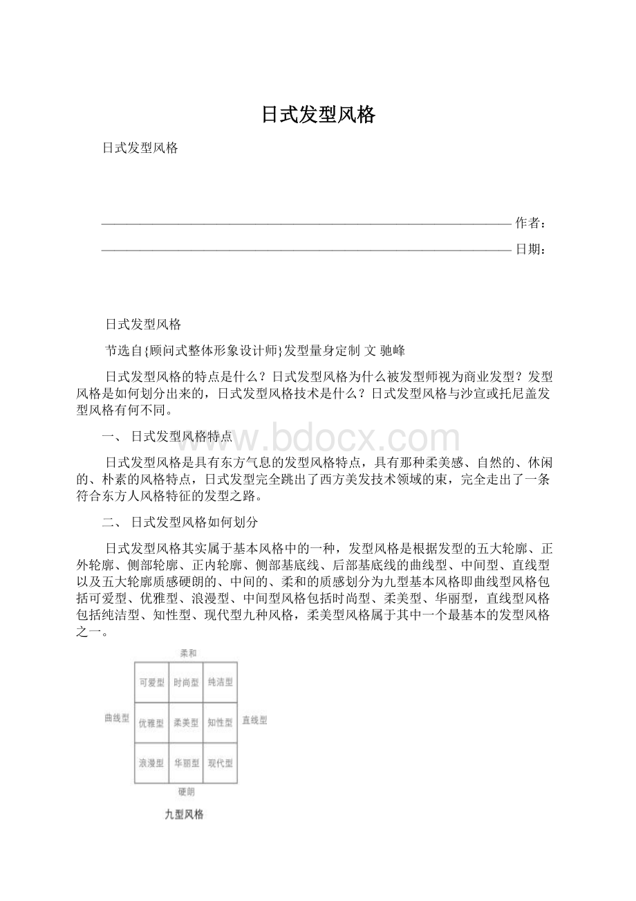 日式发型风格Word文档下载推荐.docx_第1页