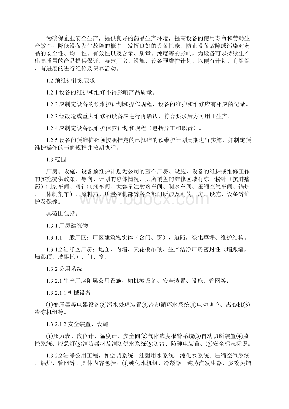 厂房设施设备维护保养计划.docx_第3页