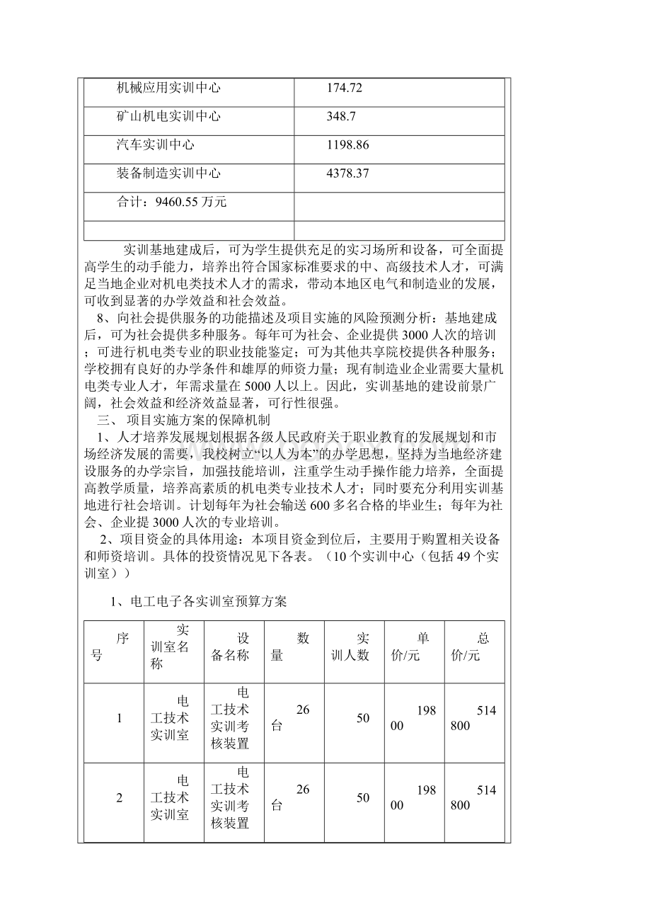 机电类专业实训基地建设项目可行性报告.docx_第3页