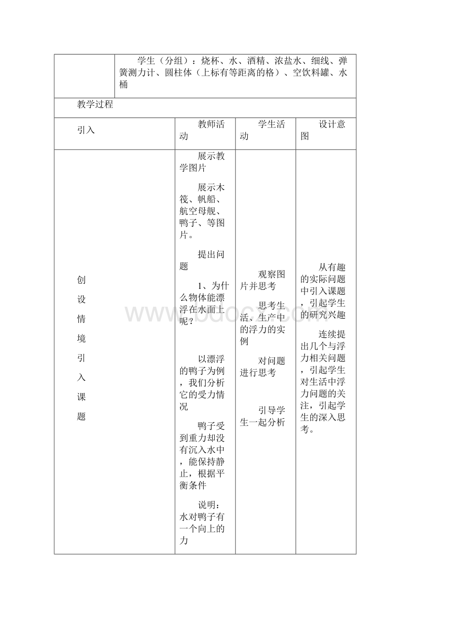 八年级物理《浮力》教学设计.docx_第2页