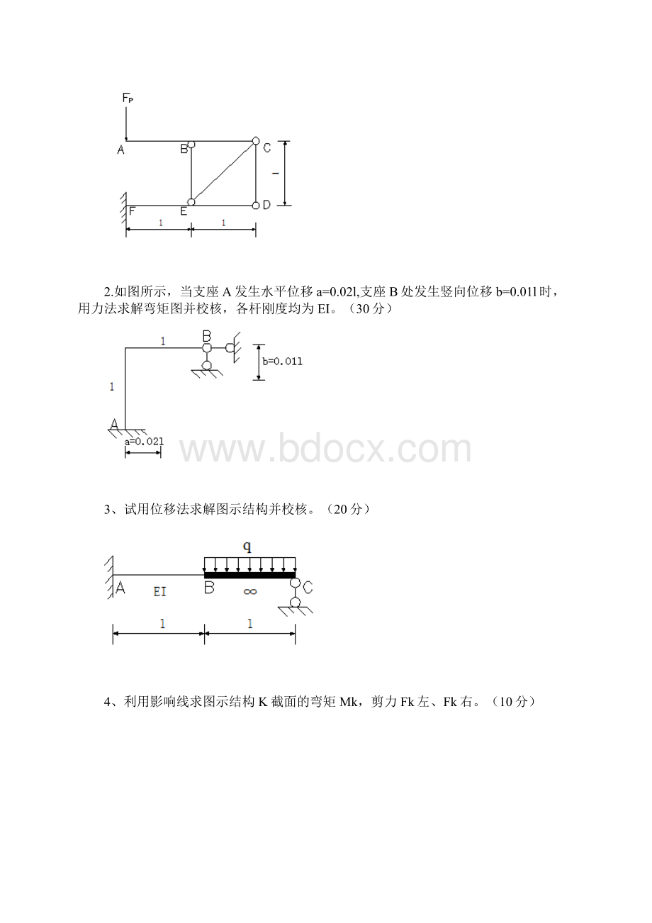 福州大学828结构力学真题及答案.docx_第2页