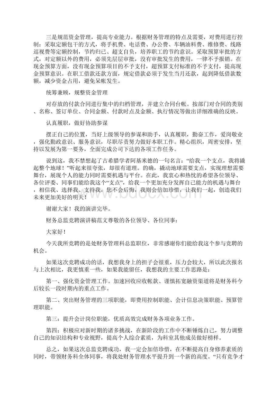 财务总监竞聘演讲稿范文文档格式.docx_第2页