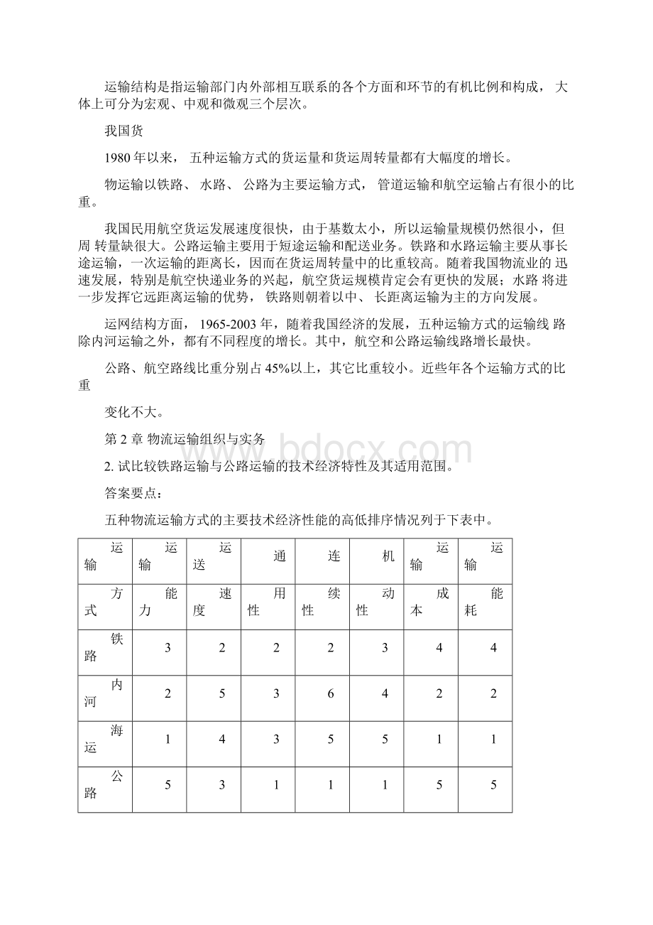 物流运输组织与管理课后练习题参考答案.docx_第2页