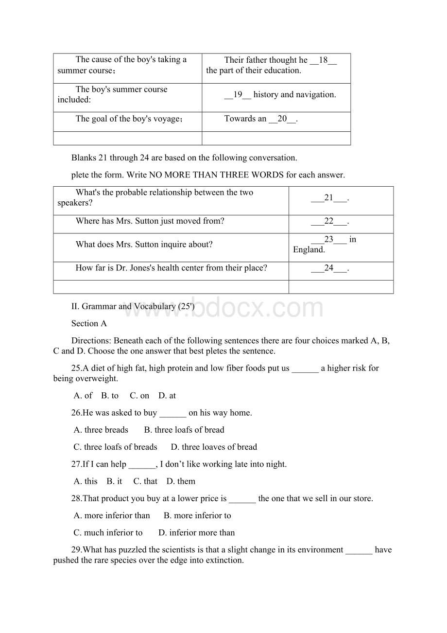 高三上学期期中考试英语试题III.docx_第3页