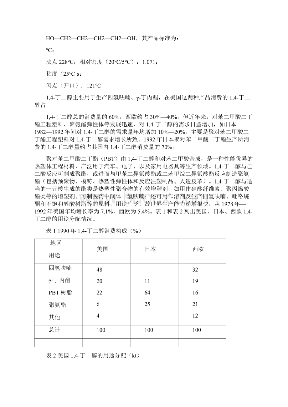 丁二醇及四氢呋喃的生产工艺讲义.docx_第2页