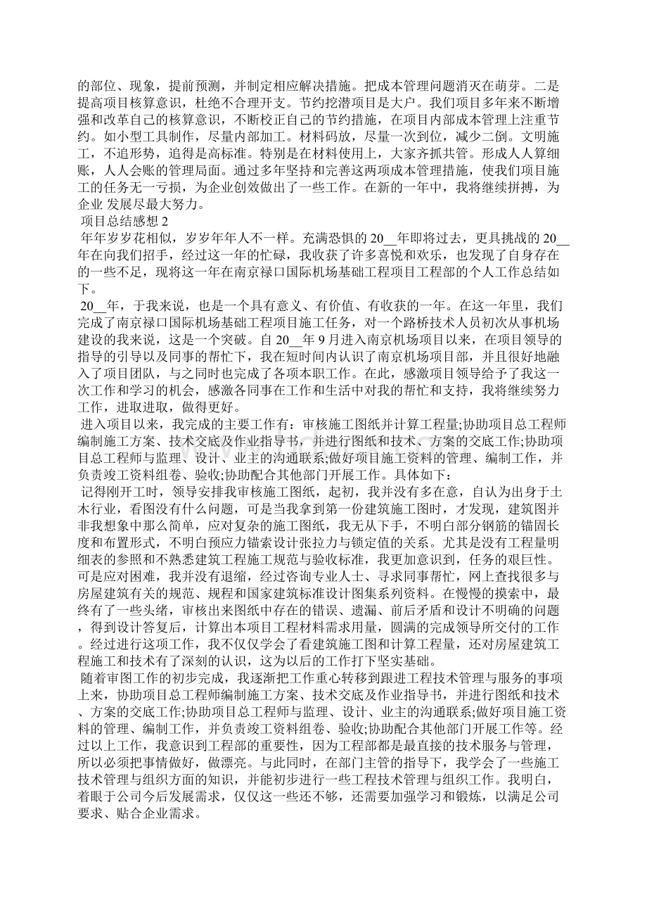 项目工作总结感想.docx_第3页