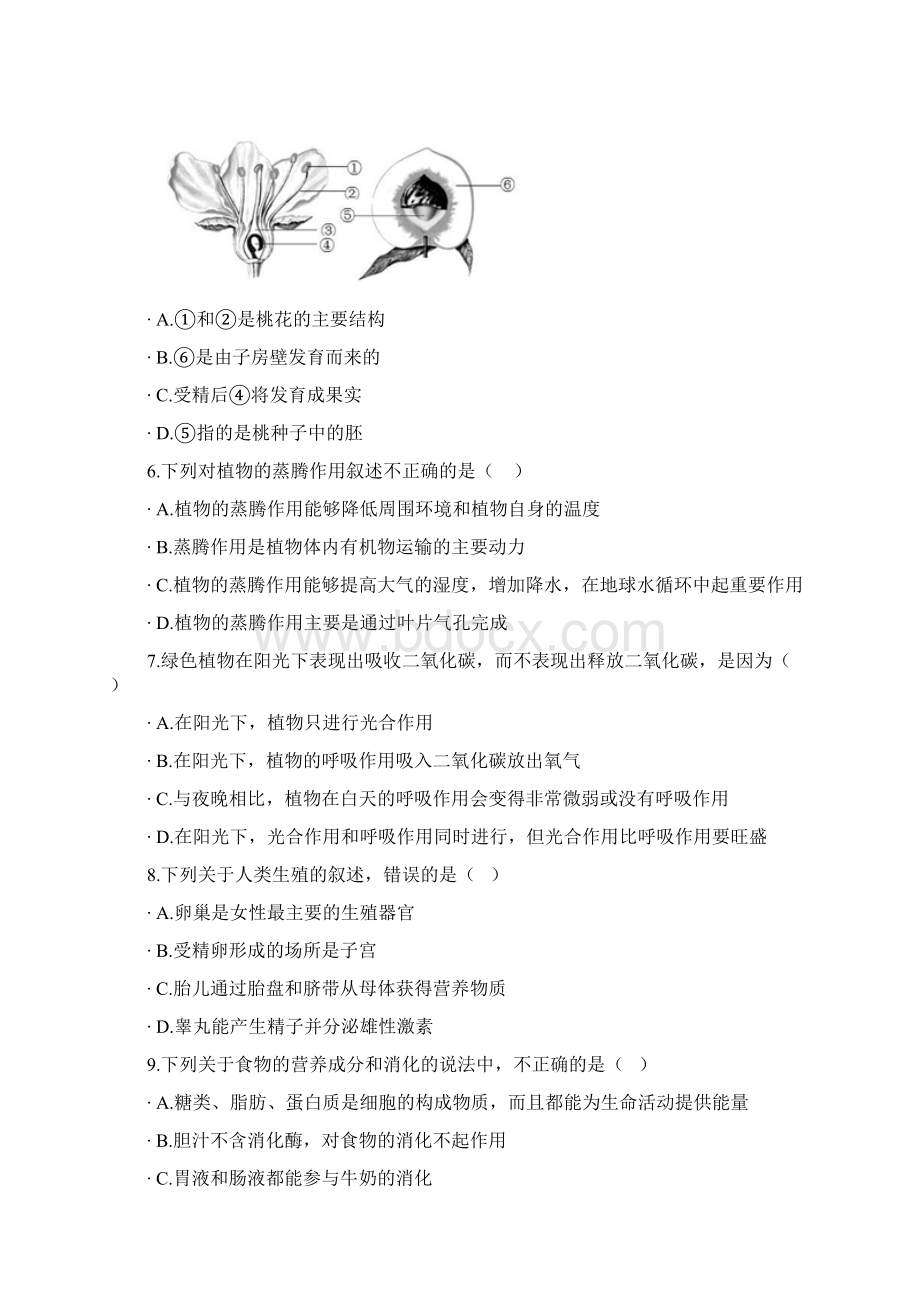 寒假28天规划练习生物.docx_第2页