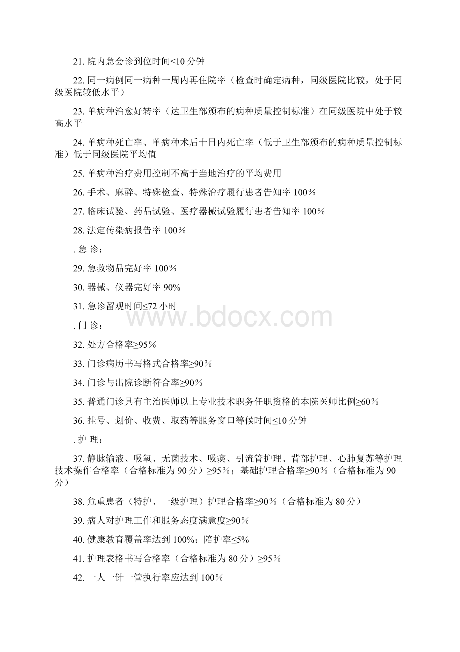 医院医疗质量目标Word格式.docx_第2页