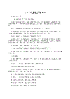 材料作文抓住关键词句.docx